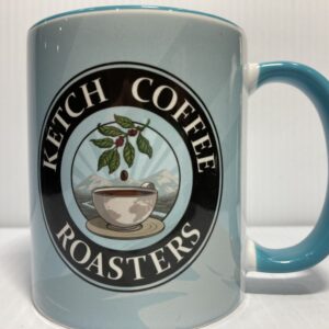 Light Blue 11 Ounce Ceramic Coffee Mug