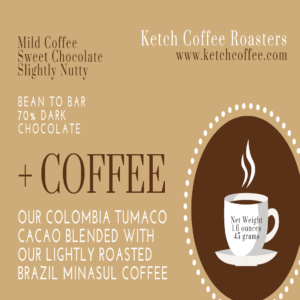 Brazilian Coffee Bar: 70% Dark Chocolate Bar