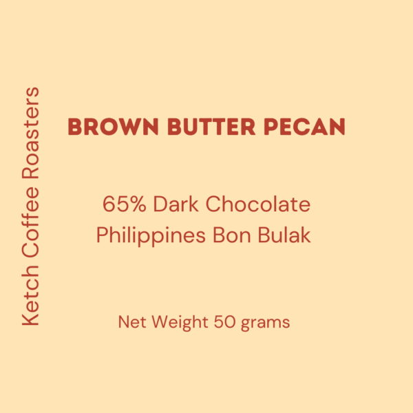 Brown Butter Pecan 65% Dark Chocolate Bar