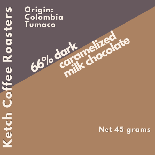 Ketch Coffee Roasters 66% dark caramelized milk chocolate product image