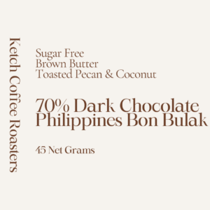 Sugar Free Brown Butter Toasted Pecan and Coconut 70% Dark Chocolate