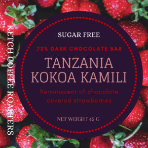 Sugar Free: Tanzania Kokoa Kamili: 72% Dark Chocolate Bar